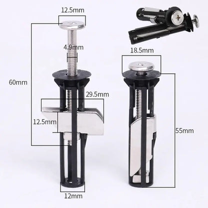 4PCS Universal Toilet Seat Bolt Kit Screws Quick Release Easy to Install