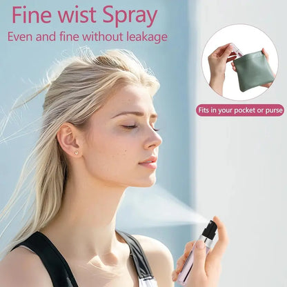 4-Pack 5ml Sturdy Aluminum Refillable Perfume Atomizer Set