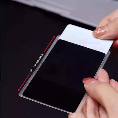 10PCS Side-View Privacy Card Sleeve, Protective Card Holder