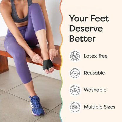 2 Pairs Metatarsal Sleeves Relief Foot Cushions, Wear-Resistant Forefoot Pads