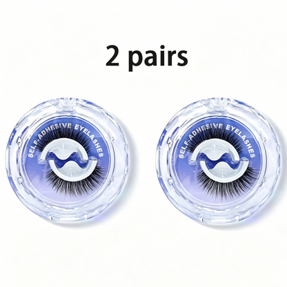 Self Adhesive Eyelashes Reusable Thick & Natural Style Lashes, Waterproof, Reusable, Glue-Free
