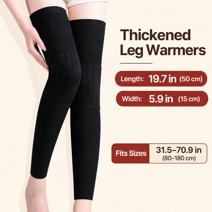 Long Knee Pads Thick Wool Lining for Leg Protection