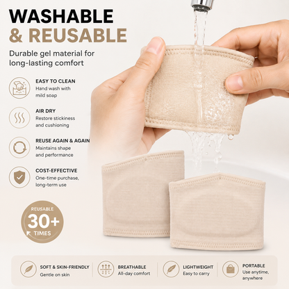 2 Pairs Metatarsal Sleeves Relief Foot Cushions, Wear-Resistant Forefoot Pads