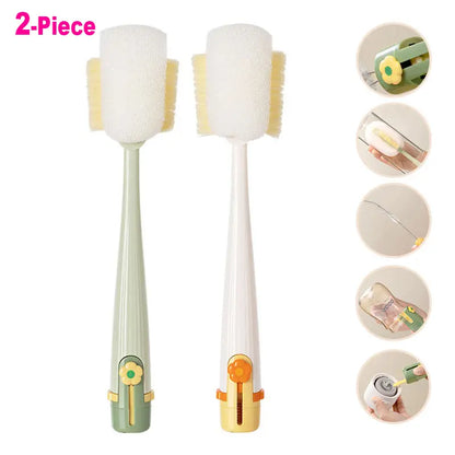 2PCS 5-in-1 Multi-functional Water Bottle Cleaning Brush