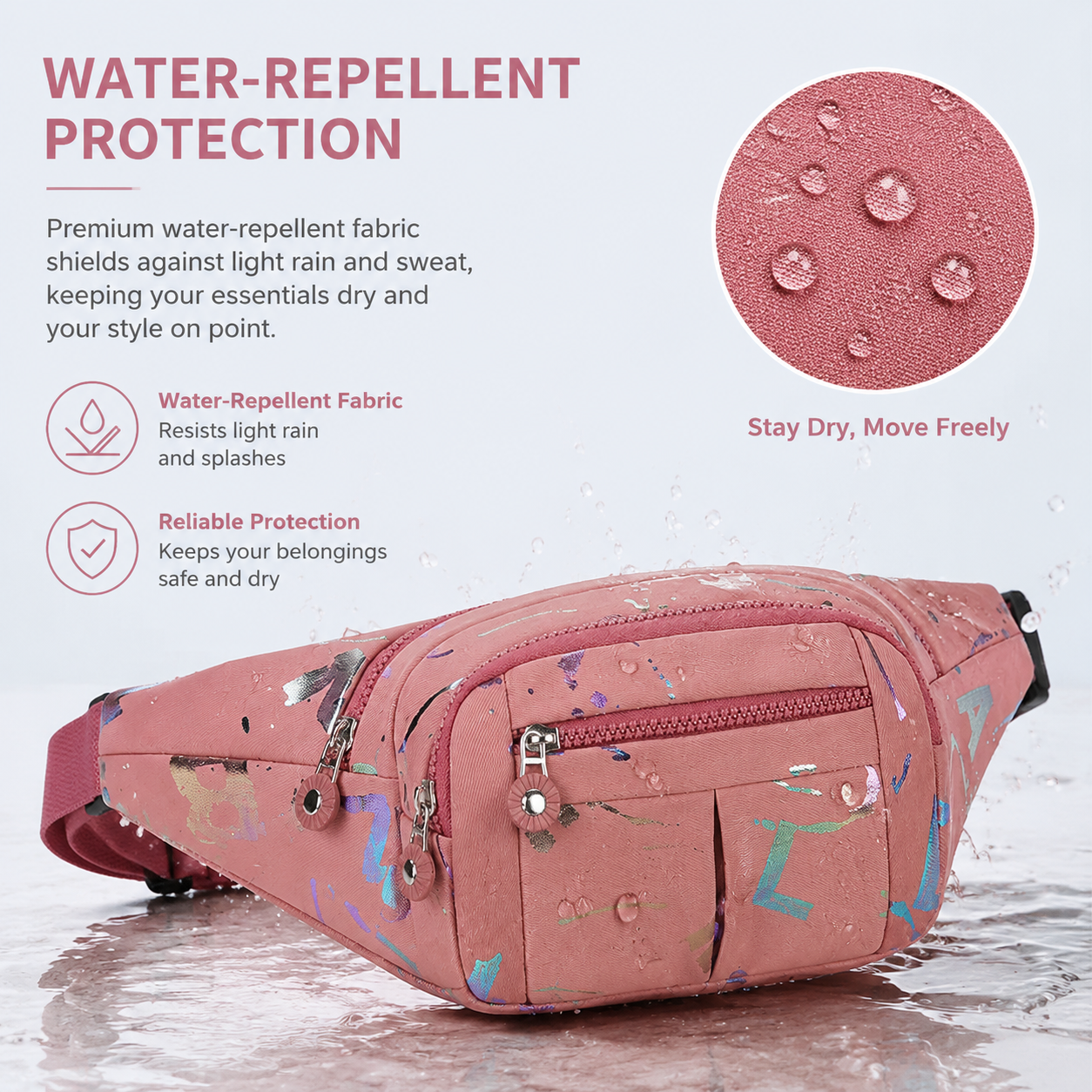 Outdoor Running Chest Pack – Multifunctional Crossbody Sports Waist Pack