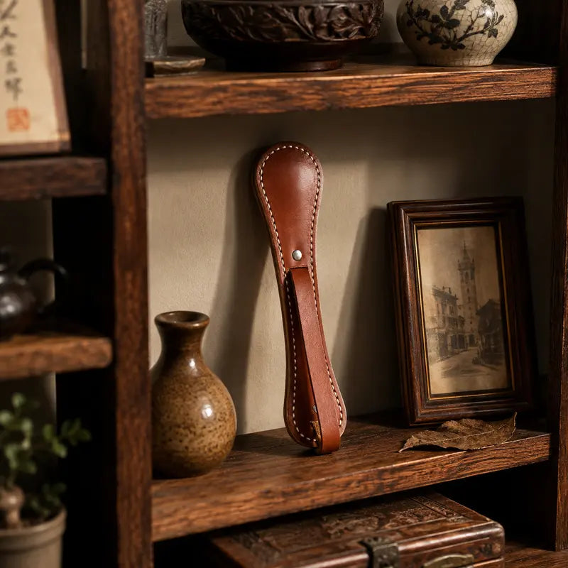 Handmade Cowhide Leather Craft Figurine - Decoration Figure
