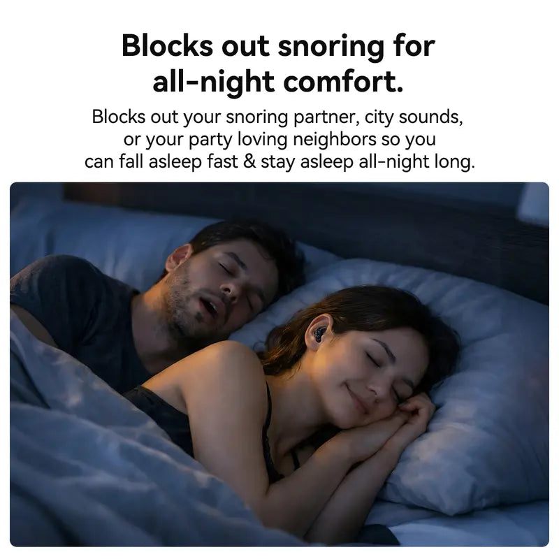 Bluetooth Wireless Earbuds Sleep Earphones,Bluetooth 6.0,Noise-Canceling Earphones