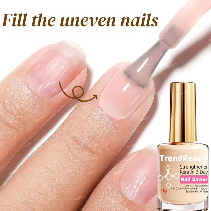 2 PCS Nail Hardener for Weak Nails, Fast‑Drying Long‑Lasting