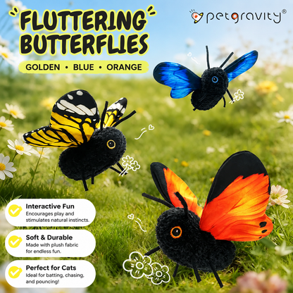 Interactive Cat Toy Cute Butterfly Shape Pet Exercise Toy