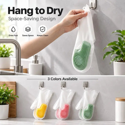 3 Pairs Multi-functional Kitchen Cleaning Gloves