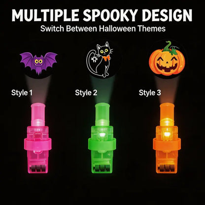 36Pcs Halloween LED Projection Finger Lights,Multi-Color Light Up Finger Projectors