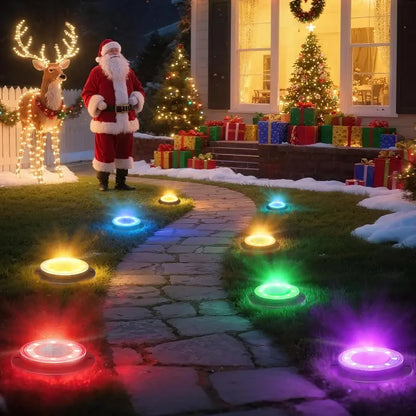 2PCS 2-in-1 Waterproof Solar Outdoor LED Lights - Solar Powered