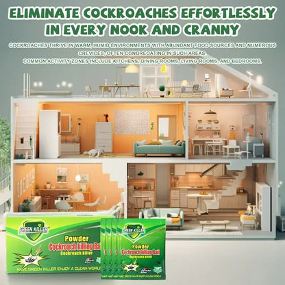 20 Packets of High-efficiency Cockroach Bait Powder