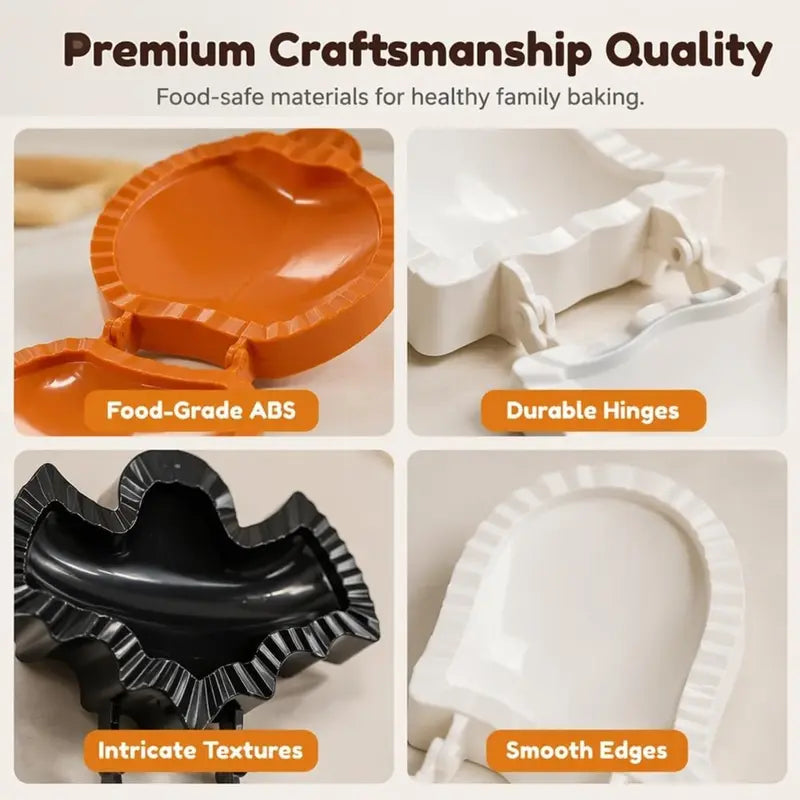 3-Pack Halloween Hand Pie Molds Set