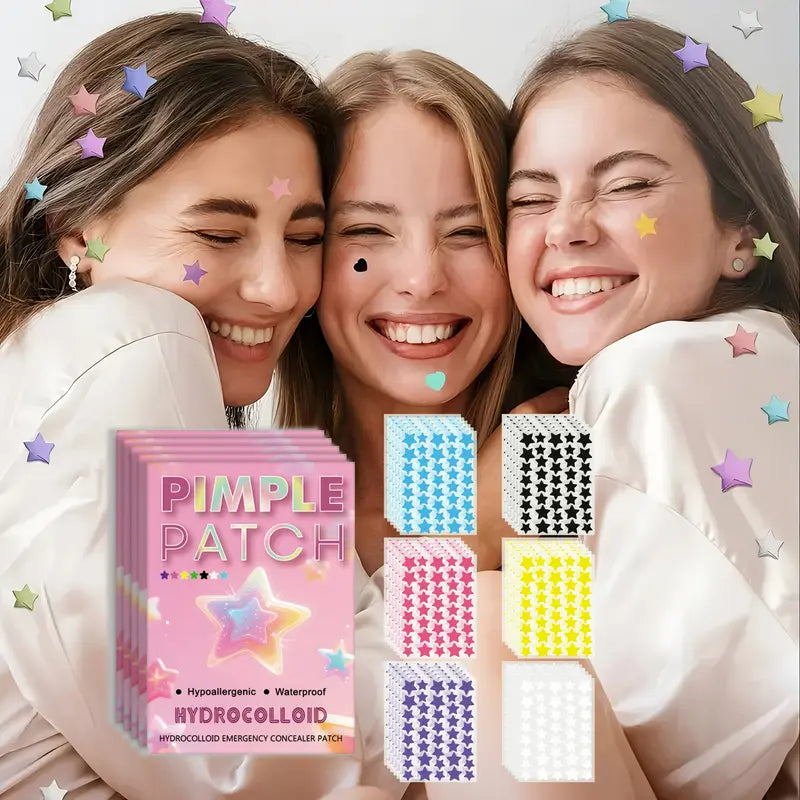 480 Pieces Cute Star-Shaped Facial Hydrocolloid Acne Patches