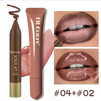 Fit Colors Matte Lip Liner & Moisturizing Lip Oil Set