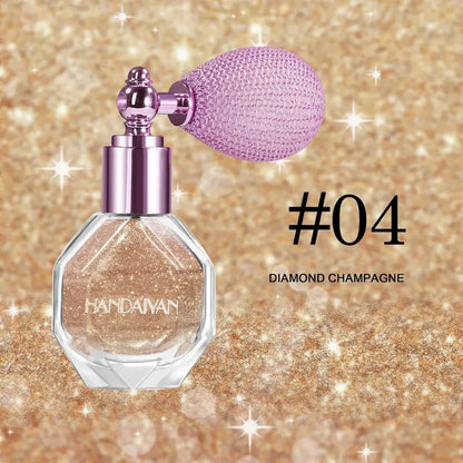 Glitter Highlighter Spray Natural Skin Tone Radiant Finish Face-Body Highlighter