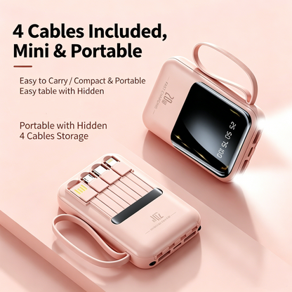20000mAh 20W Fast Charging Portable Power Bank for Apple and Android Devices with Smart Digital Display