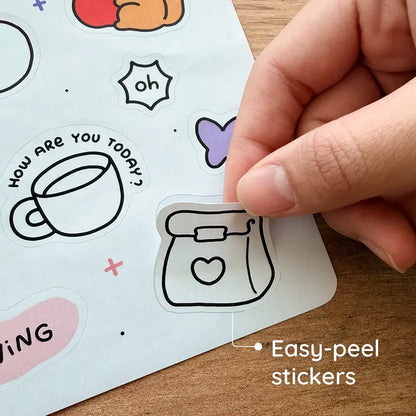 Coloring Book (Spiral Bound) & Sticker Set