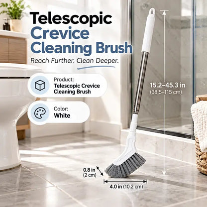 2PACK Telescopic Long Handle Crevice Cleaning Brush for Narrow Gaps