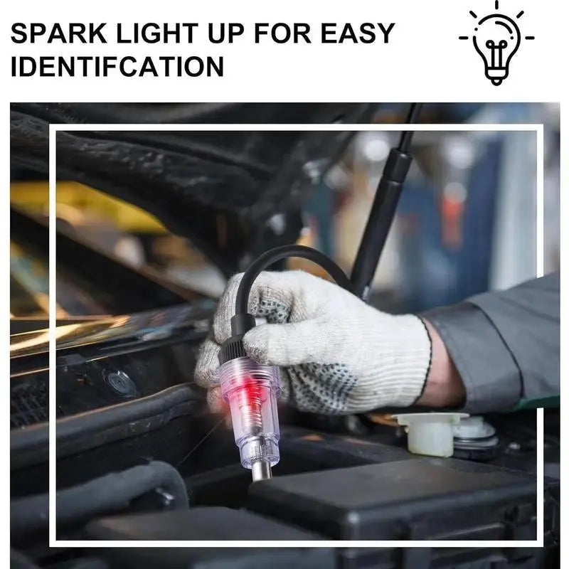Inline Spark Plug Tester - Plug-in Easy Use Complete Kit