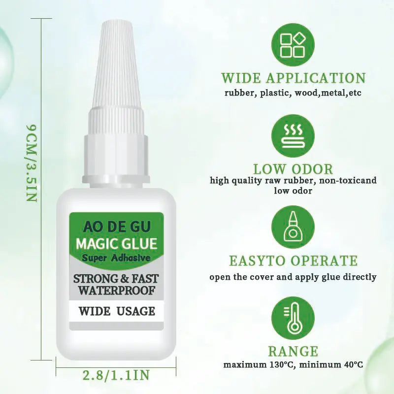 2PCS Fast-Setting Super Glue, Ideal for Projects and Repair