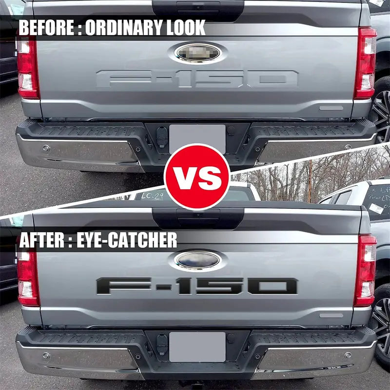 New Ford F-150 Tailgate Letter Replacement Decals: 3D Emblem – Tailgate Insert Lettering