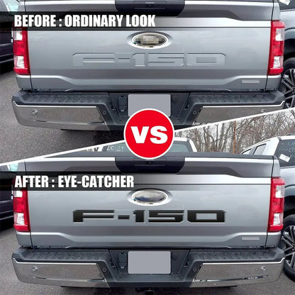 New Ford F-150 Tailgate Letter Replacement Decals: 3D Emblem – Tailgate Insert Lettering