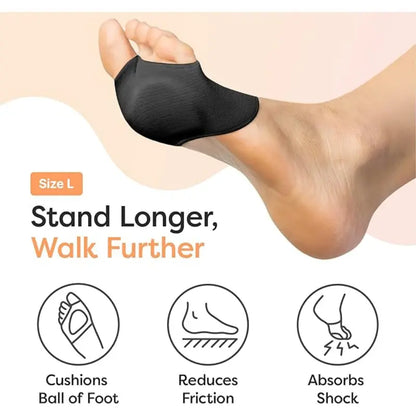 2 Pairs Metatarsal Sleeves Relief Foot Cushions, Wear-Resistant Forefoot Pads