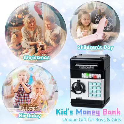 Piggy Bank for Kids Adults, Electronic ATM Coin Cash Bank