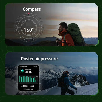 Multifunctional Wireless Smartwatch, Wearable Sporty Digital Watch