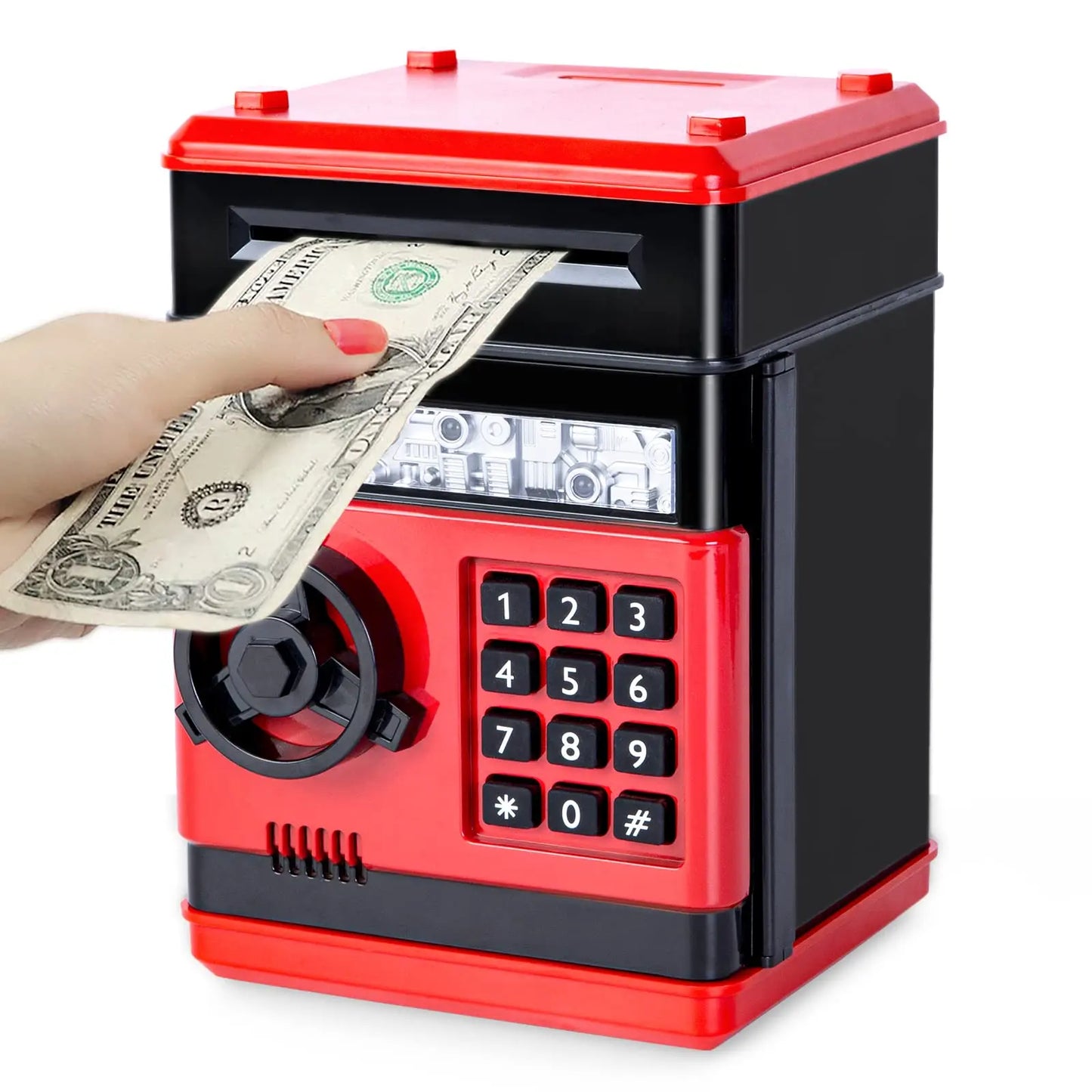 Piggy Bank for Kids Adults, Electronic ATM Coin Cash Bank