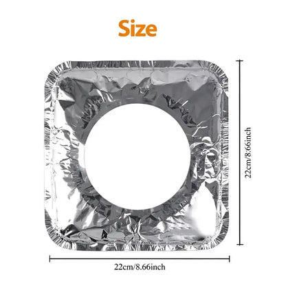 Gas Stove Burner Covers Square Oil Proof Liners for Easy Cleaning