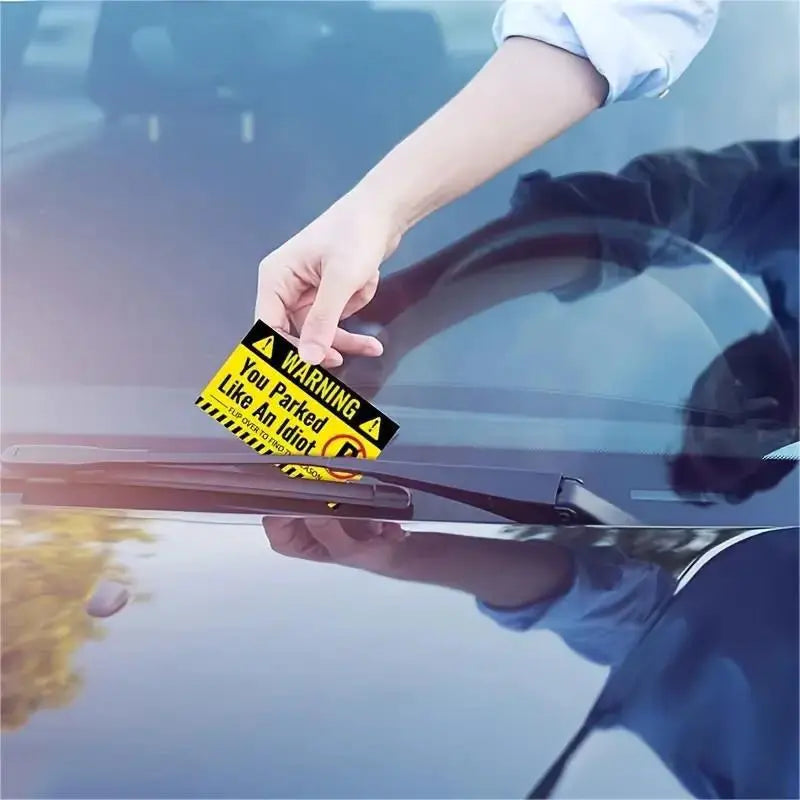 Funny Parking Cards Pack of 50/100Pcs, Car Truck Motorcycle Warning Cards No-Parking Reminder