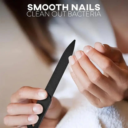 5Pcs Stainless Steel Nail Tool Set - Complete Manicure & Pedicure Kit with Nail Clippers, File & Nippers