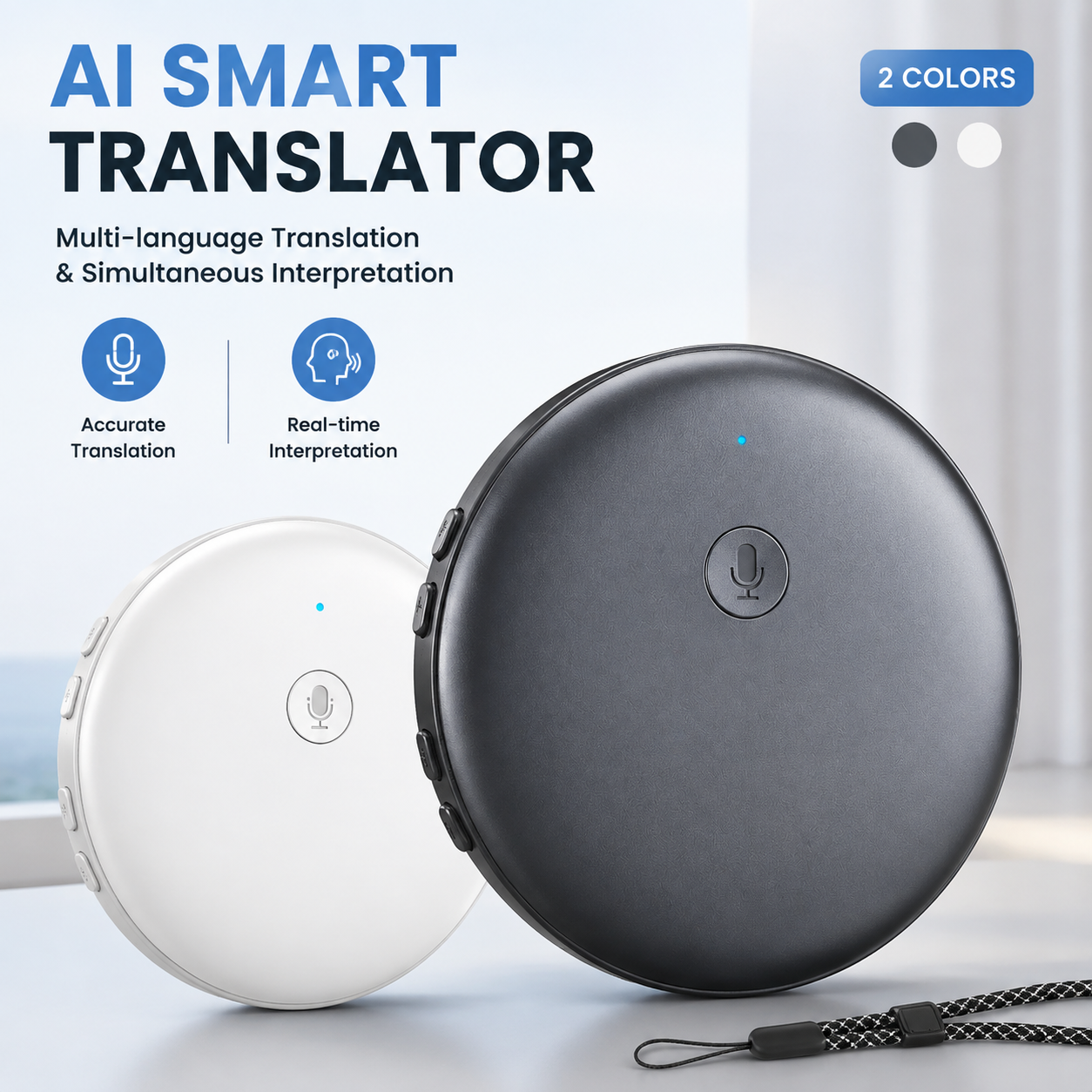 2026 New AI Intelligent Translator Multi-language Translation Simultaneous Interpretation