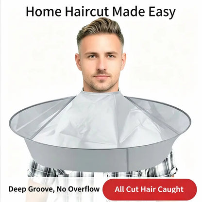 Portable Waterproof Hair Cutting Cape, Hair Catcher Bib