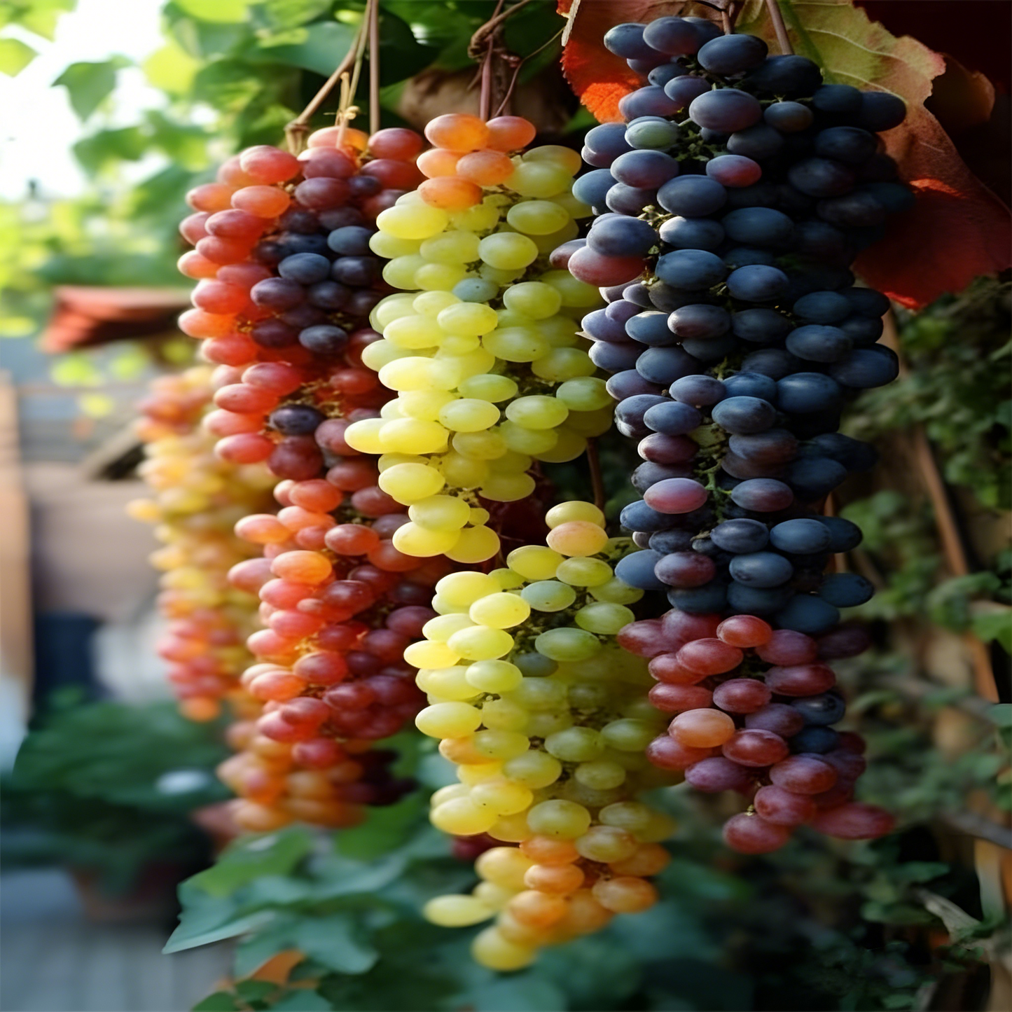 100 Two-Tone "Waterfall" Organic Grape Seeds — Sweet, Juicy Fruit for Your Home Garden