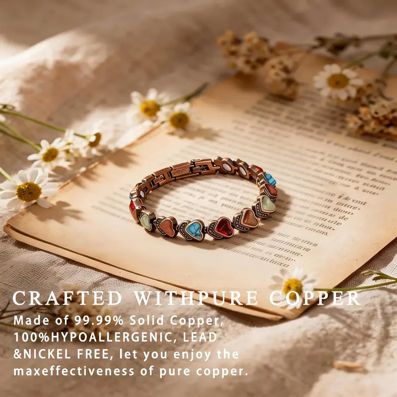Copper Anklet for Women Magnetic Ankle Bracelet 3800 Gauss Magnets