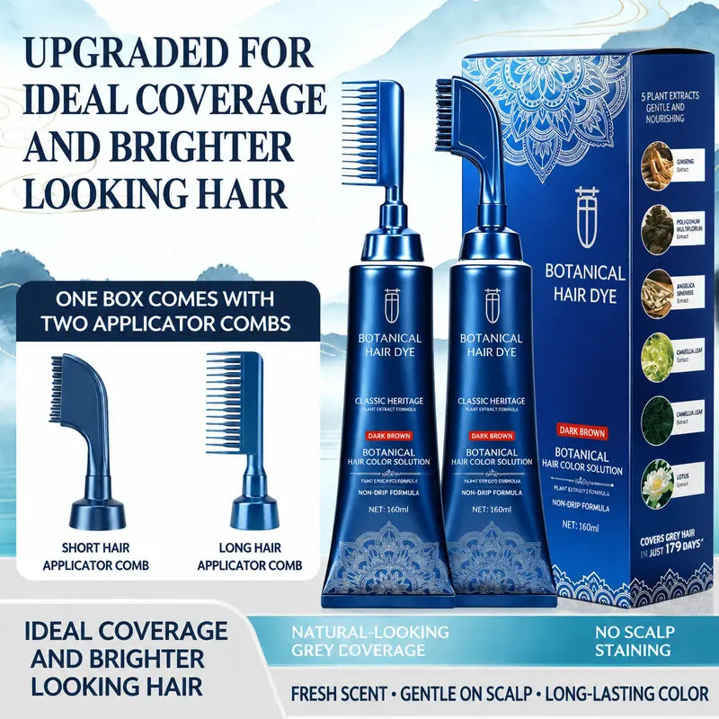 Dual-Comb Easy Hair Color Comb for Home Use
