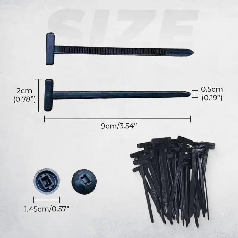 Nylon Cable Tie Buckle Kit PA66 Windproof Tensile Strength