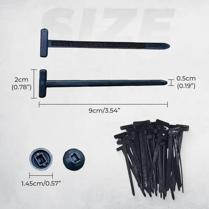 Nylon Cable Tie Buckle Kit PA66 Windproof Tensile Strength
