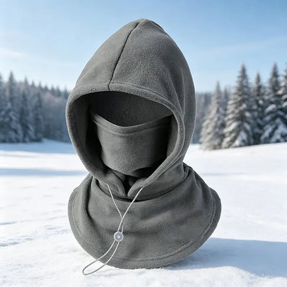 Fleece Balaclava Hood, One‑Piece Winter Full Head Face Neck Cover