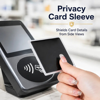 10PCS Side-View Privacy Card Sleeve, Protective Card Holder