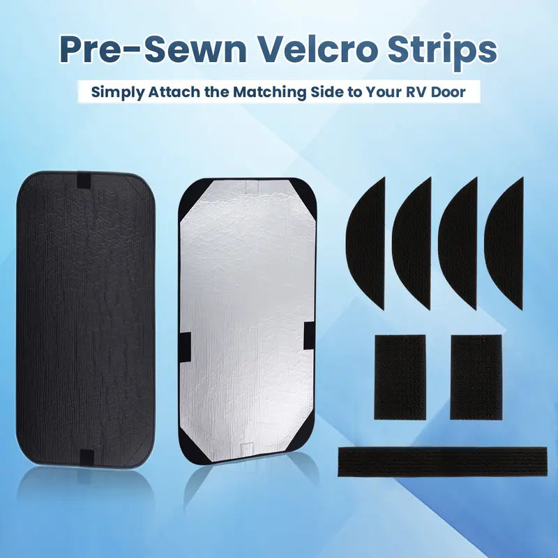 RV Door Window Shade Cover (16 x 25 inch) Privacy Entrance Upgrade