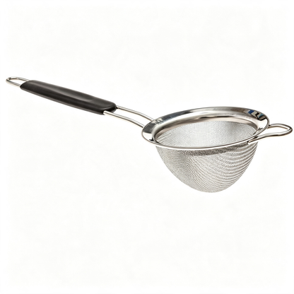 Fine Mesh Strainer - 3.4 Inch Round Sieve - Tea Strainers Soft-boiled Egg Magic Tool
