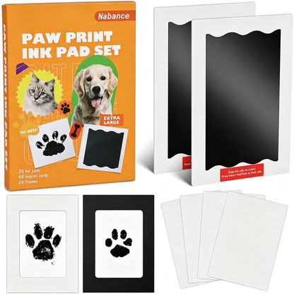 Paw Print Kit for Dogs & Cats, Inkless Pet Paw & Nose Print
