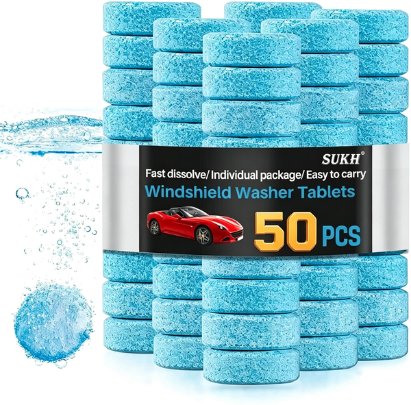 50Pcs Car Windshield Washer Fluid concentrate Tablets