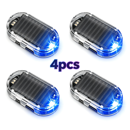 4PCS Solar Powered Fake Car Alarm Light Auto Light Sensor