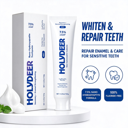 Nano-Hydroxyapatite Toothpaste, Mint, 7.5% nHAP, Fluoride-Free